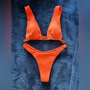 Monday swimwear orange bikini set
